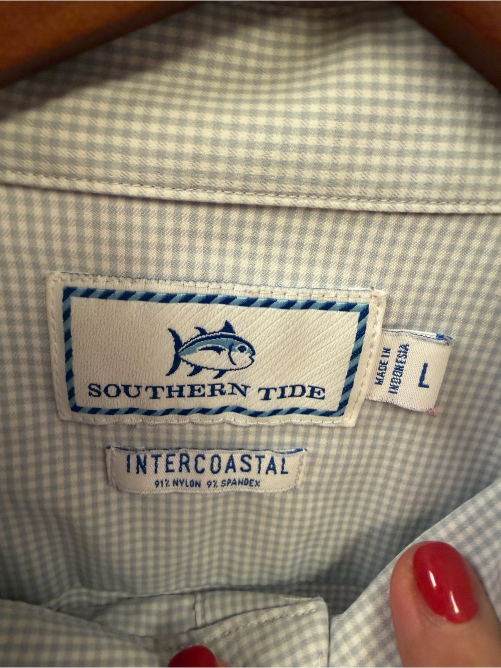 Southern Tide Sz L Intercoastal Performance Long Sleeved Dress Shirt